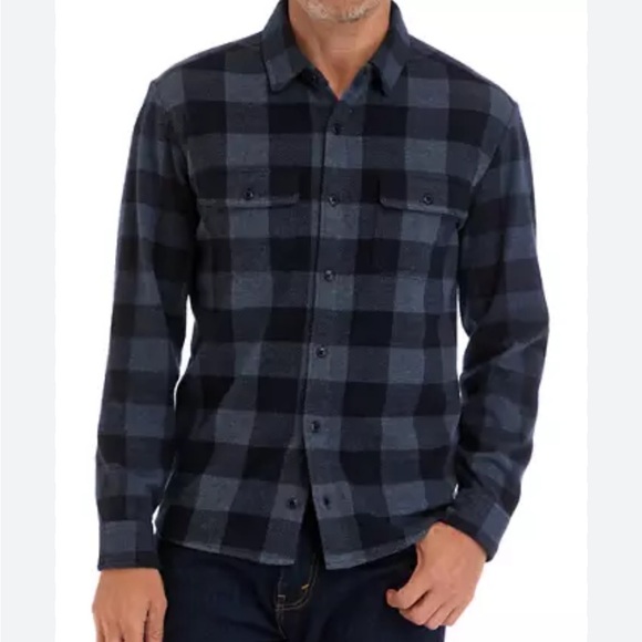 Marine Layer Other - Men's Marine Layer Buffalo Plaid Flannel Overshirt Sz L